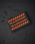 WARNING PATCH 5X8 TURUNCU