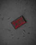 WARNİNG PATCH 5X8 KIRMIZI