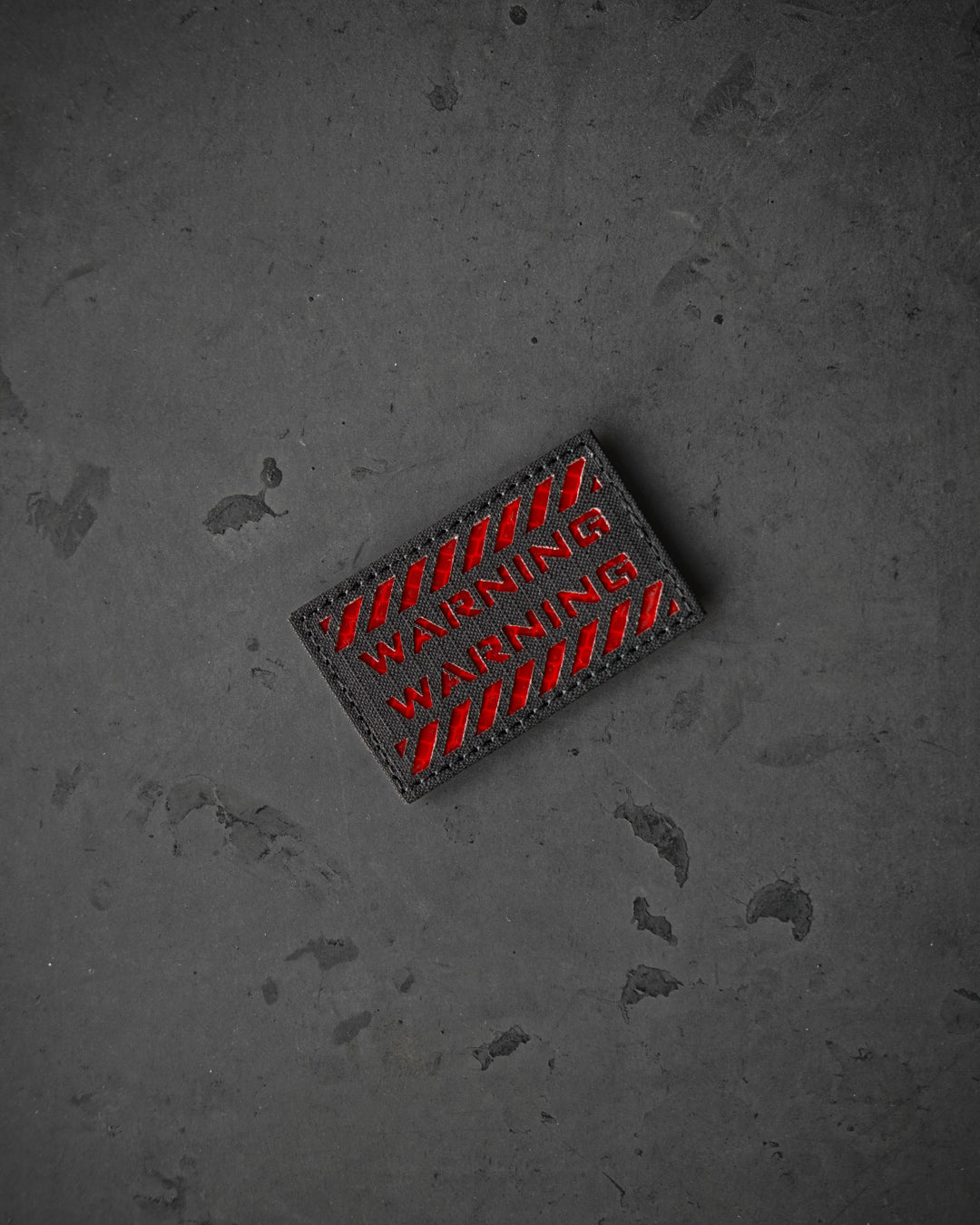 WARNİNG PATCH 5X8 KIRMIZI